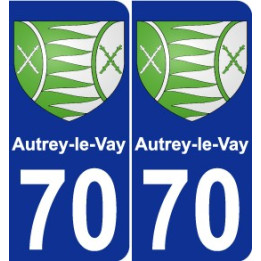 70 Autrey-le-Vay blason autocollant plaque stickers ville