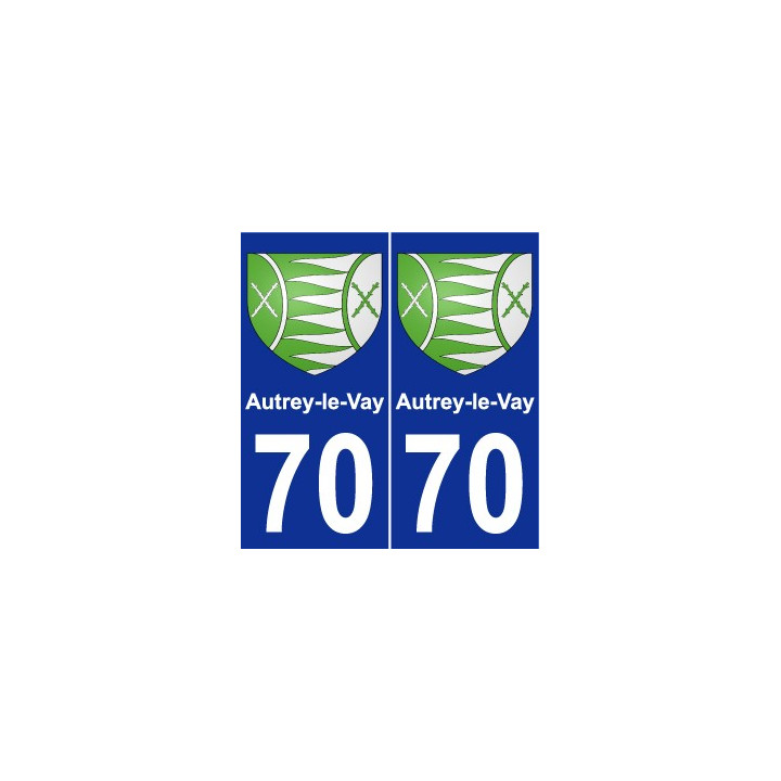 70 Autrey-le-Vay wappen aufkleber typenschild aufkleber stadt