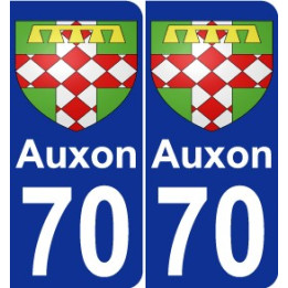 70 Auxon blason autocollant plaque stickers ville