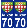 70 Auxon stemma adesivo piastra adesivi città