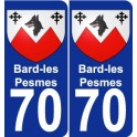 70 Bard-les-Pesmes wappen aufkleber typenschild aufkleber stadt