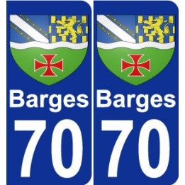 70 Barges coat of arms sticker plate stickers city