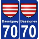70 Bassigney wappen aufkleber typenschild aufkleber stadt