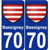 70 Bassigney stemma adesivo piastra adesivi città