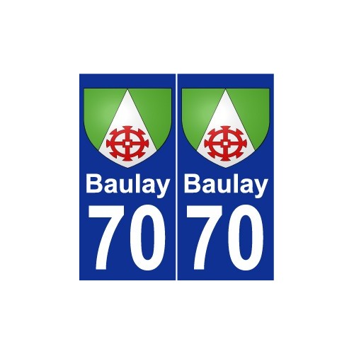 70 Baulay wappen aufkleber typenschild aufkleber stadt
