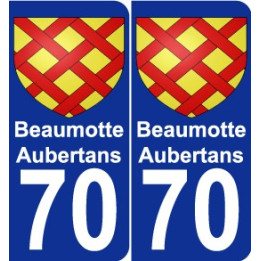 70 Beaumotte-Aubertans wappen aufkleber typenschild aufkleber stadt