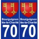 70 Bourguignon-lès-la-Charité coat of arms sticker plate stickers city