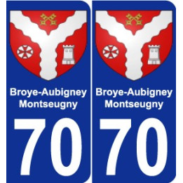 70 Broye-Aubigney-Montseugny blason autocollant plaque stickers ville