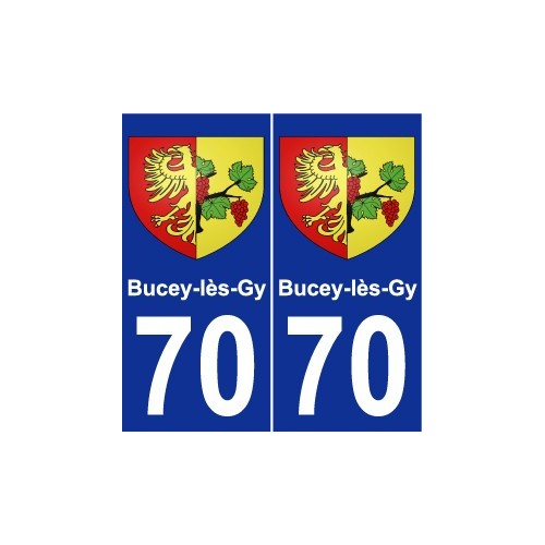 70 Bucey-lès-Gy wappen aufkleber typenschild aufkleber stadt