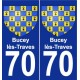 70 Bucey-lès-Traves wappen aufkleber typenschild aufkleber stadt