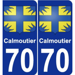 70 Calmoutier blason autocollant plaque stickers ville