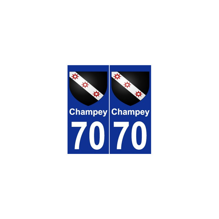 70 Champey wappen aufkleber typenschild aufkleber stadt