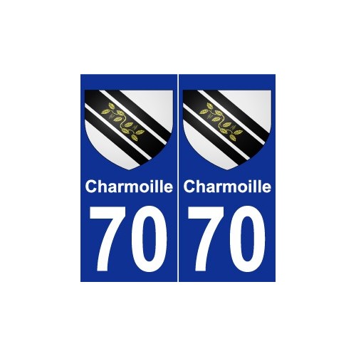 70 Charmoille stemma adesivo piastra adesivi città