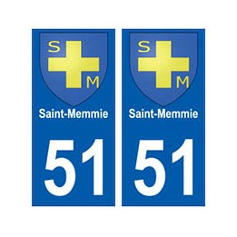 51 Saint-Memmie blason autocollant plaque stickers ville