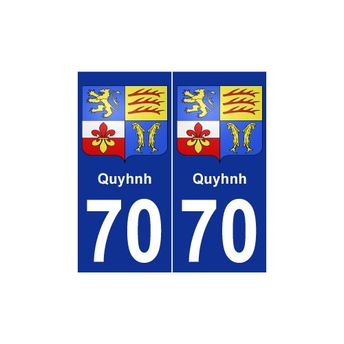 70 Clairegoutte coat of arms sticker plate stickers city