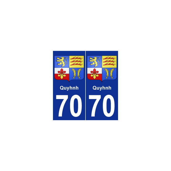 70 Clairegoutte escudo de armas de la etiqueta engomada de la placa de pegatinas de la ciudad