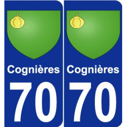70 Cognières wappen aufkleber typenschild aufkleber stadt