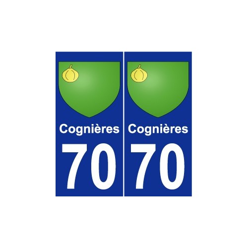 70 Cognières wappen aufkleber typenschild aufkleber stadt