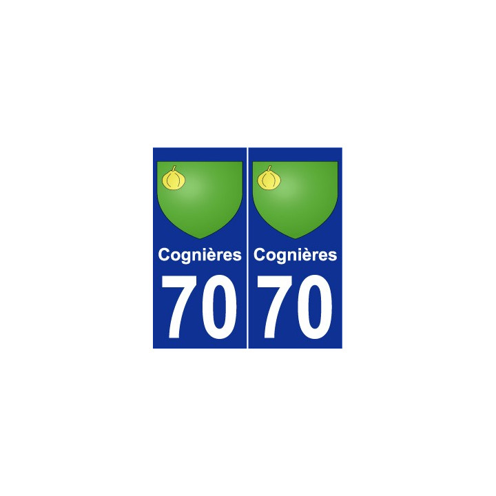 70 Cognières wappen aufkleber typenschild aufkleber stadt