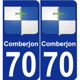 70 Comberjon blason autocollant plaque stickers ville