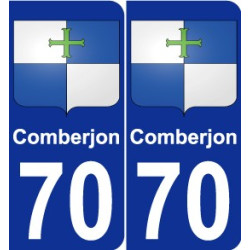 70 Comberjon stemma adesivo piastra adesivi città