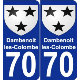 70 Dambenoit-les-Colombe wappen aufkleber typenschild aufkleber stadt