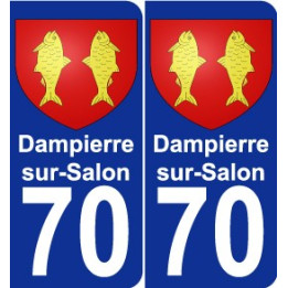 70 Dampierre-sur-Salon blason autocollant plaque stickers ville