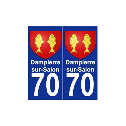 70 Dampierre-sur-Salon blason autocollant plaque stickers ville