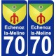 70 Echenoz_la_Meline coat of arms sticker plate stickers city