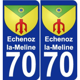 70 Echenoz_la_Meline coat of arms sticker plate stickers city
