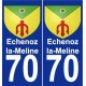 70 Echenoz_la_Meline blason autocollant plaque stickers ville