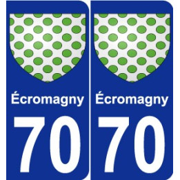 70 Écromagny coat of arms sticker plate stickers city