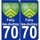 70 Fahy-les-Autrey blason autocollant plaque stickers ville