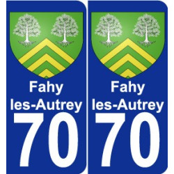 70 Fahy-les-Autrey wappen aufkleber typenschild aufkleber stadt