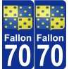 70 Fallon wappen aufkleber typenschild aufkleber stadt