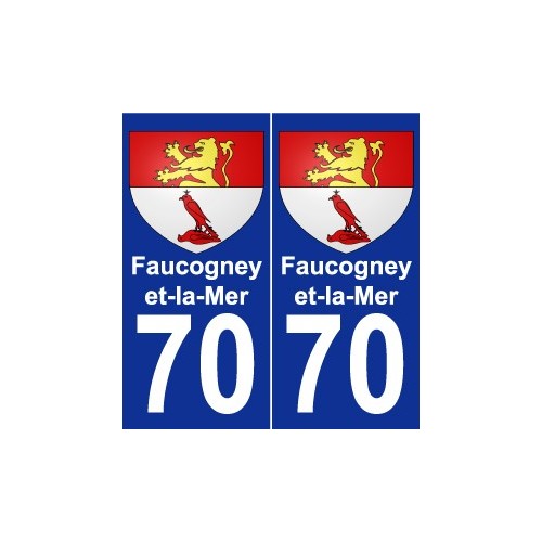 70 Faucogney-et-la-Mer blason autocollant plaque stickers ville
