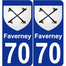 70 Faverney wappen aufkleber typenschild aufkleber stadt