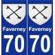 70 Faverney wappen aufkleber typenschild aufkleber stadt