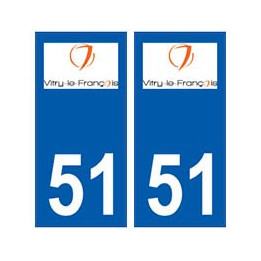51 Vitry-le-François logo autocollant plaque stickers ville