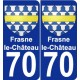 70 Frasne-le-Château wappen aufkleber typenschild aufkleber stadt