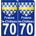 70 Frasne-le-Château blason autocollant plaque stickers ville