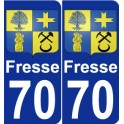 70 Fresse blason autocollant plaque stickers ville