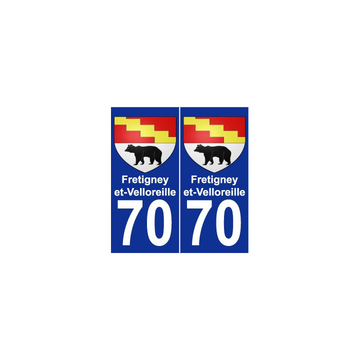 70 Fretigney-et-Velloreille blason autocollant plaque stickers ville