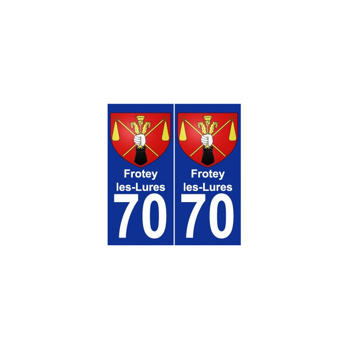 70 Frotey-les-Lures wappen aufkleber typenschild aufkleber stadt