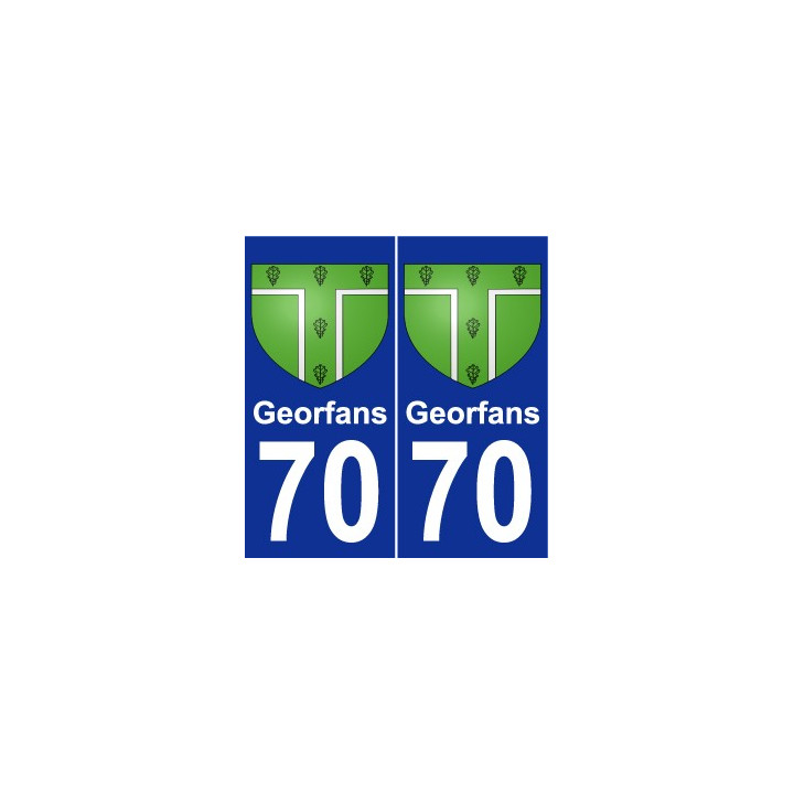 70 Georfans wappen aufkleber typenschild aufkleber stadt