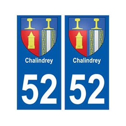 52 Chalindrey blason autocollant plaque stickers ville