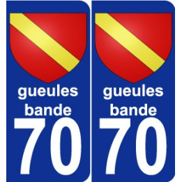70 gueules-bande wappen aufkleber typenschild aufkleber stadt