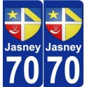 70 Cogolin stemma adesivo piastra adesivi città