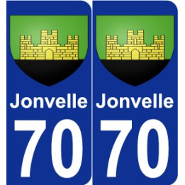 70 Jonvelle blason autocollant plaque stickers ville