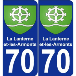 70 La Lanterne-et-les-Armonts blason autocollant plaque stickers ville